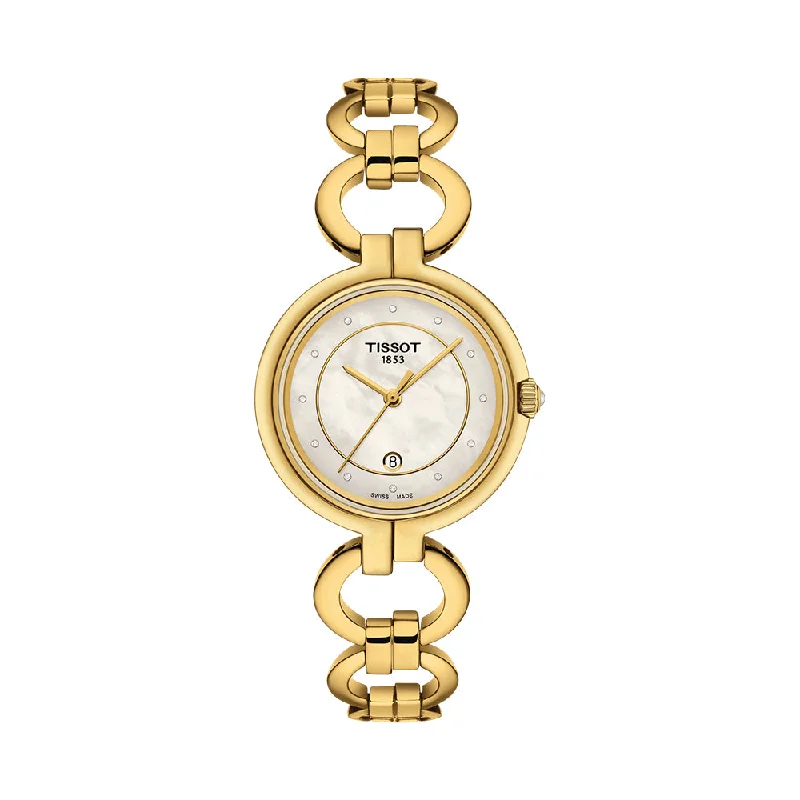 women’s watches with gold accents -Tissot Flamingo T0942103311600 Women Watch