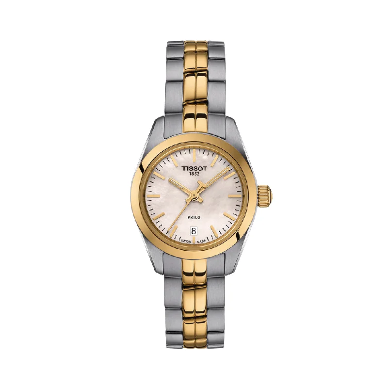 simple watches for casual style -Tissot PR 100 Lady Small T1010102211100 Women Watch