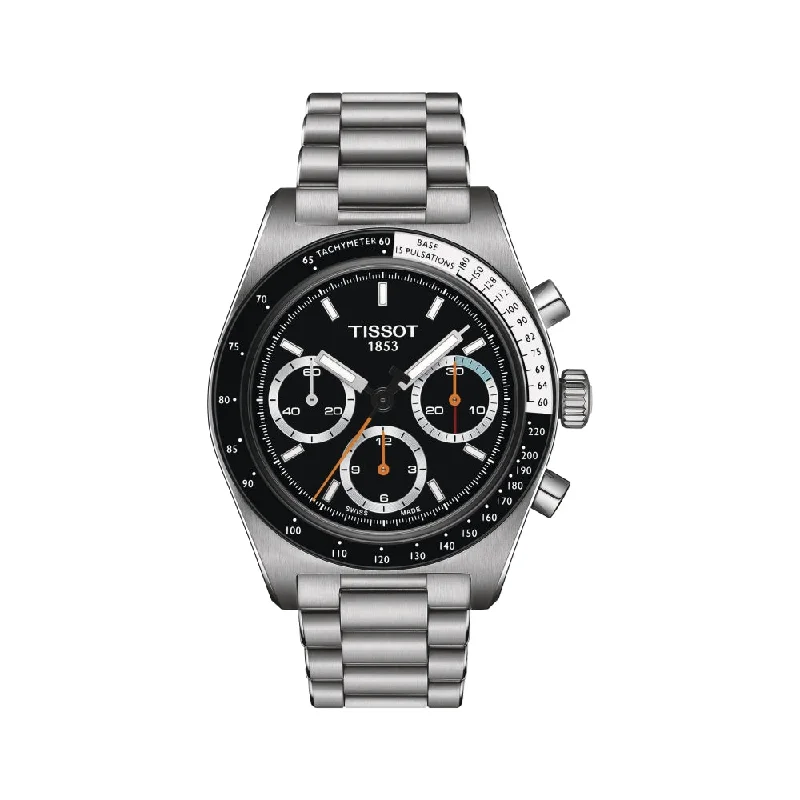 watches for men with classic look -Tissot PR516 Mechanical Chronograph, 41 mm