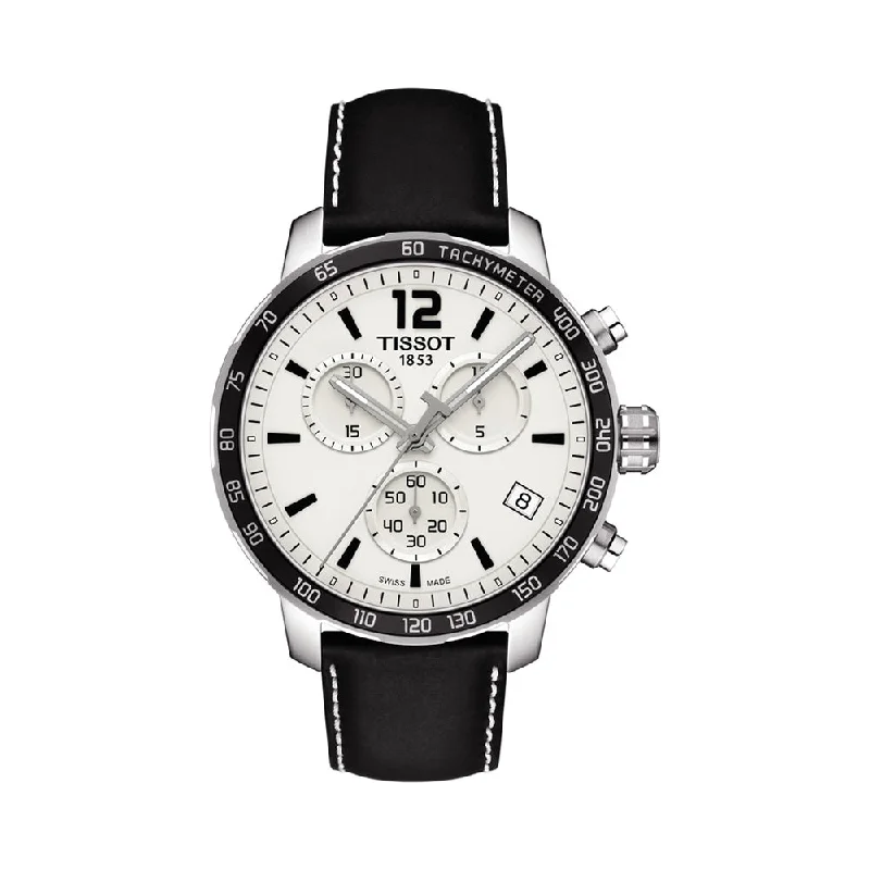 military style watches for men -Tissot Quickster Chronograph T0954171603700 Men Watch