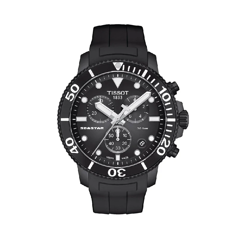 customizable watches for gifts -Tissot Seastar 1000 Chronograph T1204173705102 Men Watch