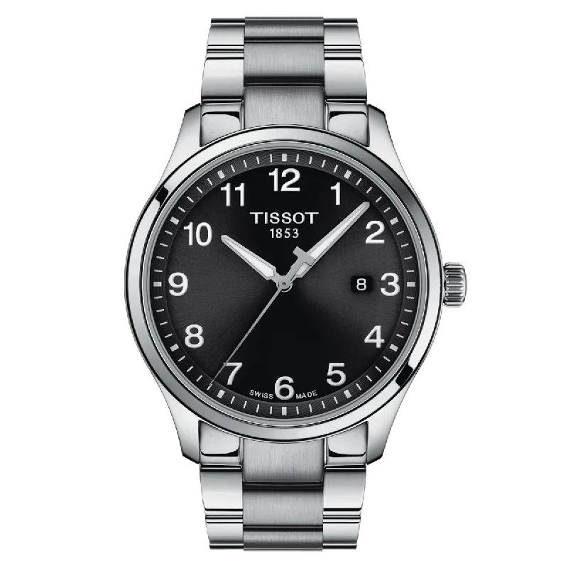 smartwatches for outdoor exploration -Tissot T-Classic Black Dial Men 42mm