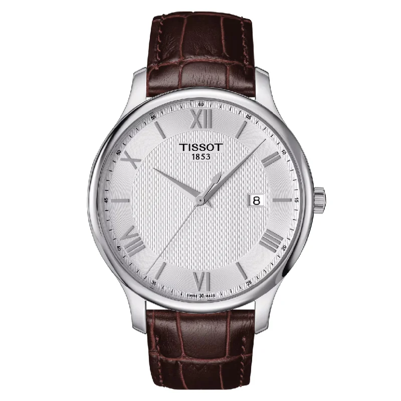 watches for fashion-conscious men -Tissot T-Classic Silver Dial Men 42mm