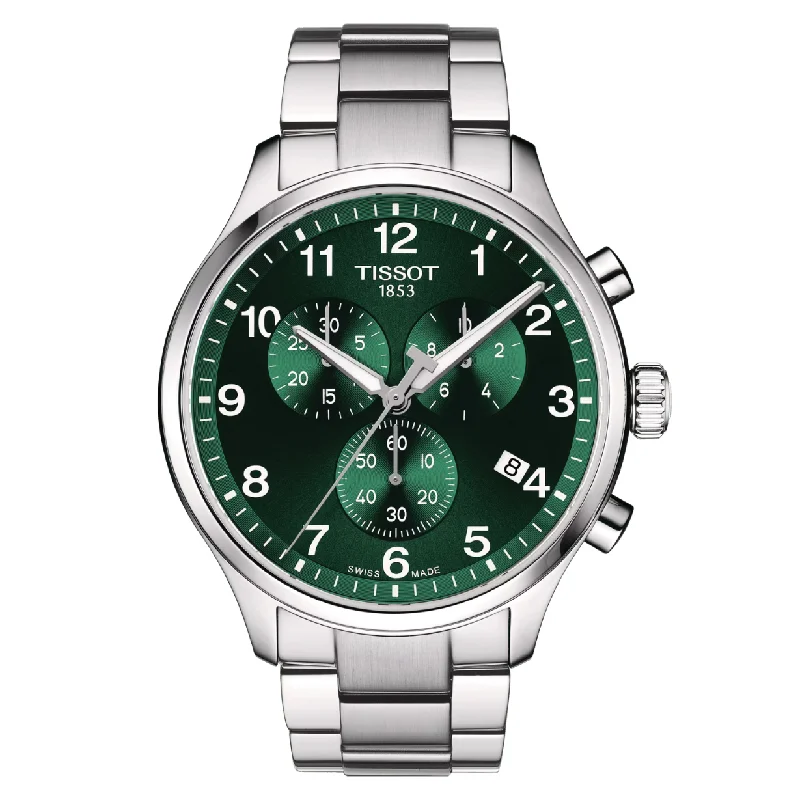 sporty watches for outdoor adventures -Tissot T-Sport Green Dial Men 45mm