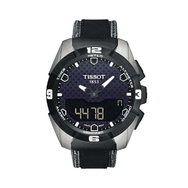 analog watches for men with date function -Tissot T-Touch Expert Solar T0914204605101 Men Watch