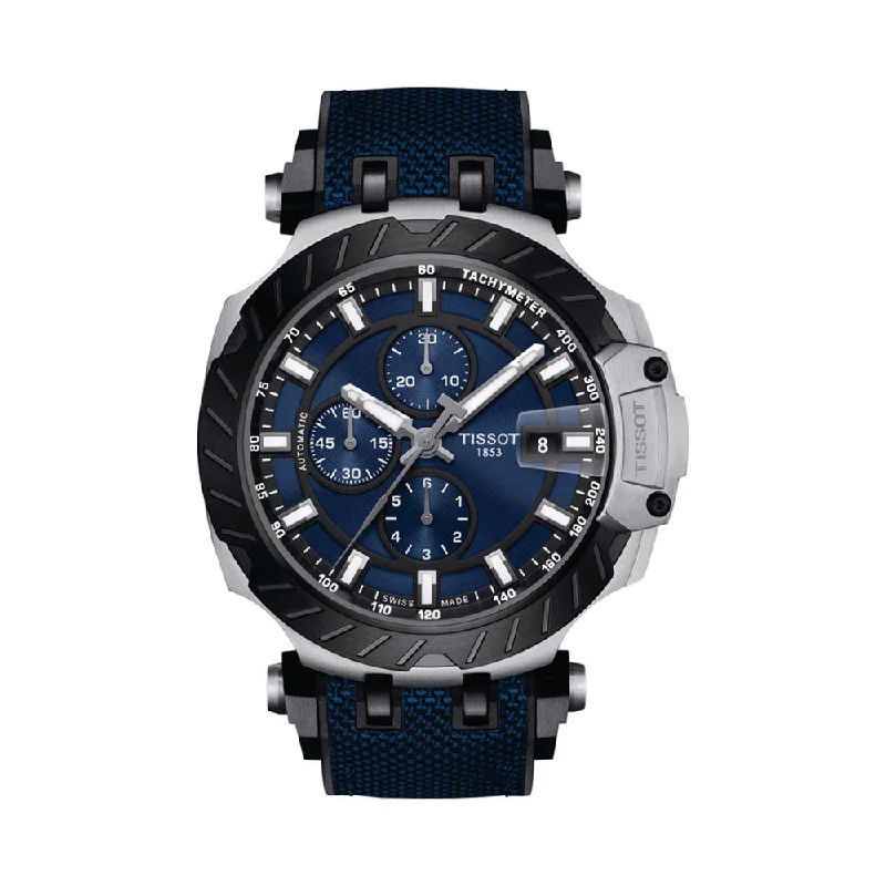 eco-friendly watches for women -TISSOT T1154272704100 T-Sport T-Race Chronograph Watch For Men