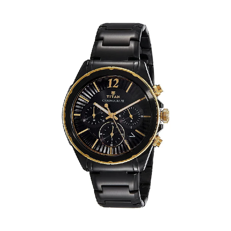 waterproof diving watches for men -Titan 1748KM02 Regalia Sovereign Analog Watch For Men