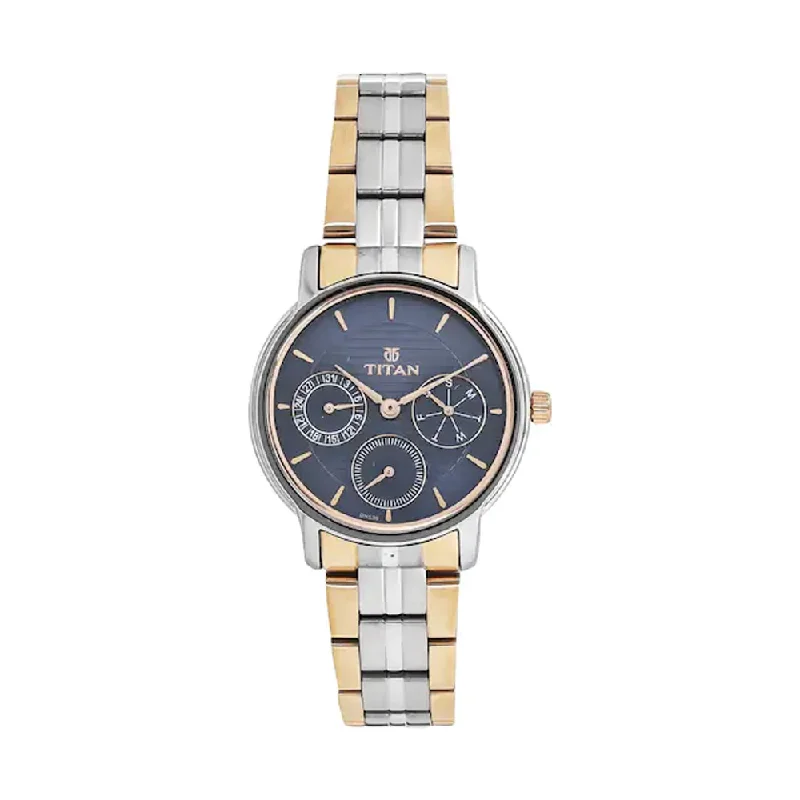 watches with rubber straps for active lifestyle -Titan Neo Analog Blue Dial Women's Watch 2589KM02