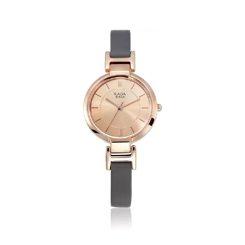 automatic watches with vintage appeal -Titan Raga Viva Analog Rose Gold Dial Women's Watch 2608WL01