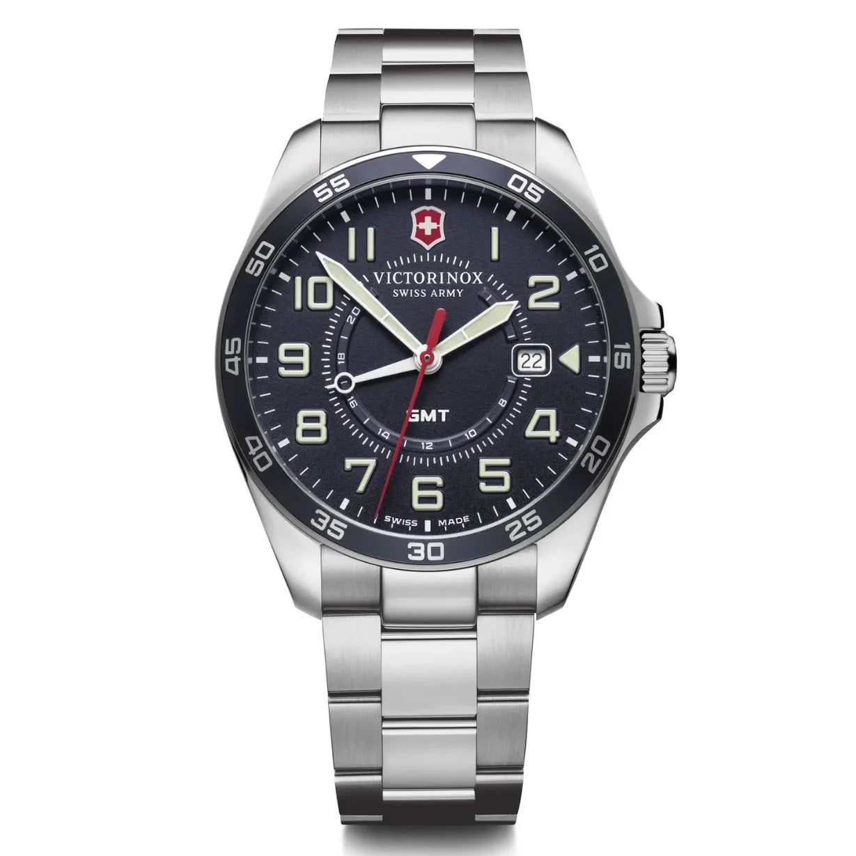 unique designer watches for women -Victorinox Fieldforce Gmt Blue Dial Men 42mm