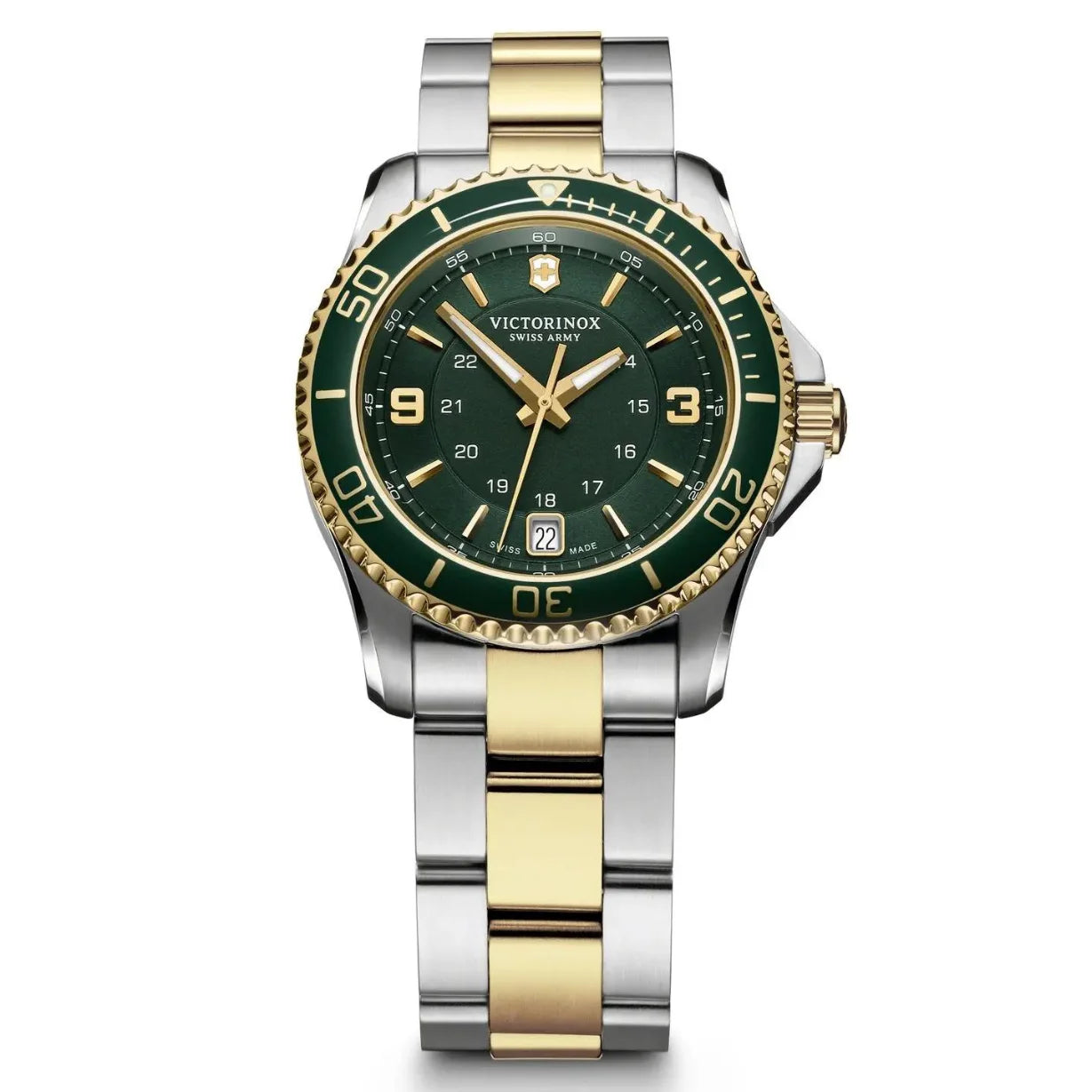 minimalist women’s watches for office wear -Victorinox Maverick Small Green Dial Men 34mm