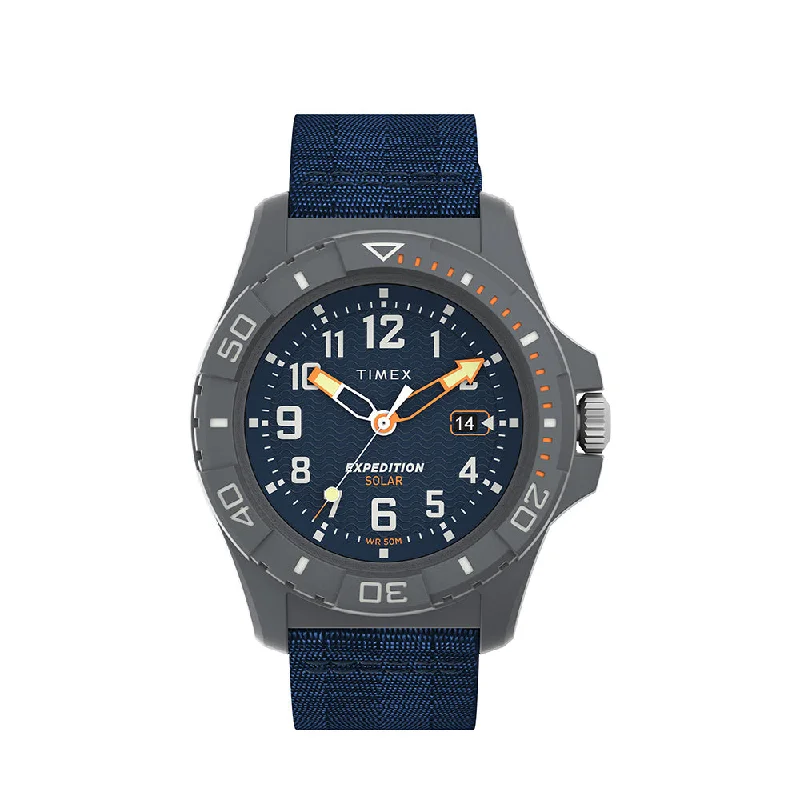 simple watches for casual style -Expedition North Freedive Ocean Date 46mm Acetate Band