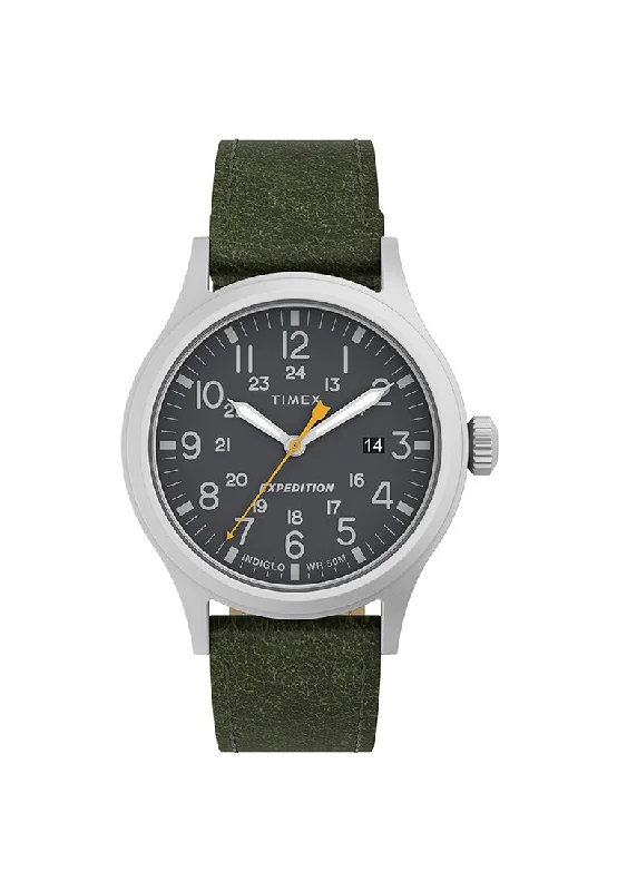 fashionable watches for young adults -Expedition Scout Date 40mm Leather Band