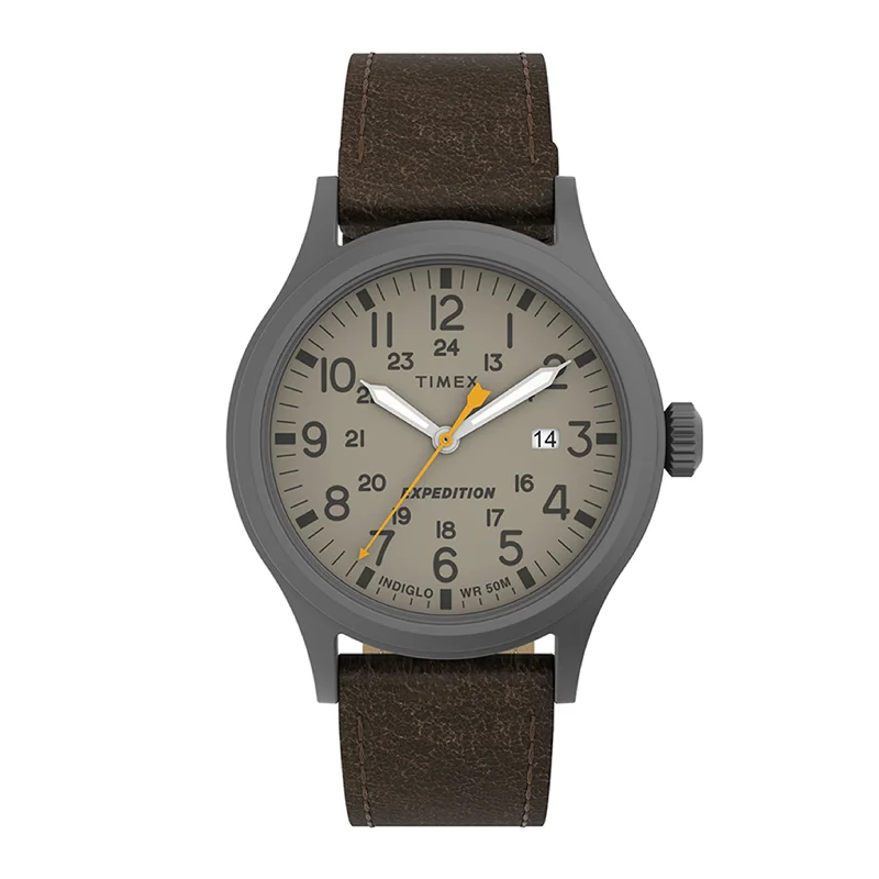 women’s watches with simple design -Expedition Scout Date 40mm Leather Band