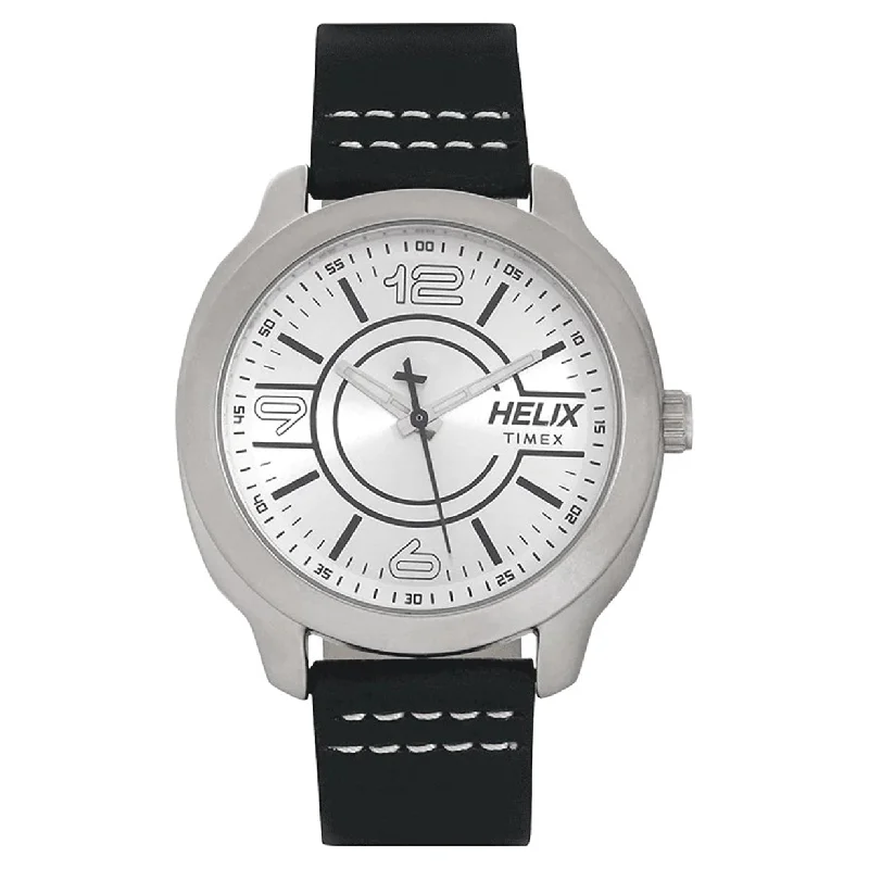 durable watches for extreme sports -Helix Silver Dial