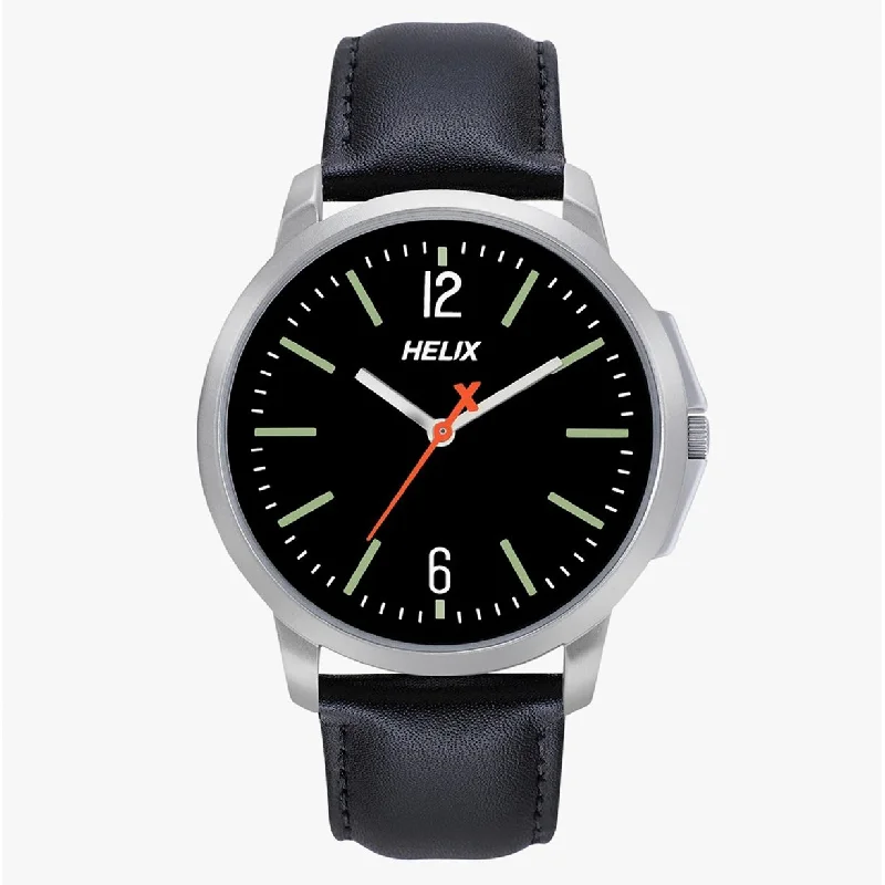 high-quality waterproof watches for men -Youth Black Dial