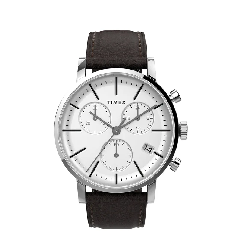 best luxury watches for collectors -Midtown Chronograph 40mm Leather Band