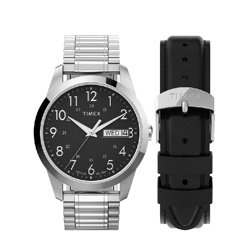 watches for men with a vintage touch -South Street Sport Day-Date 36mm Stainless Steel Band