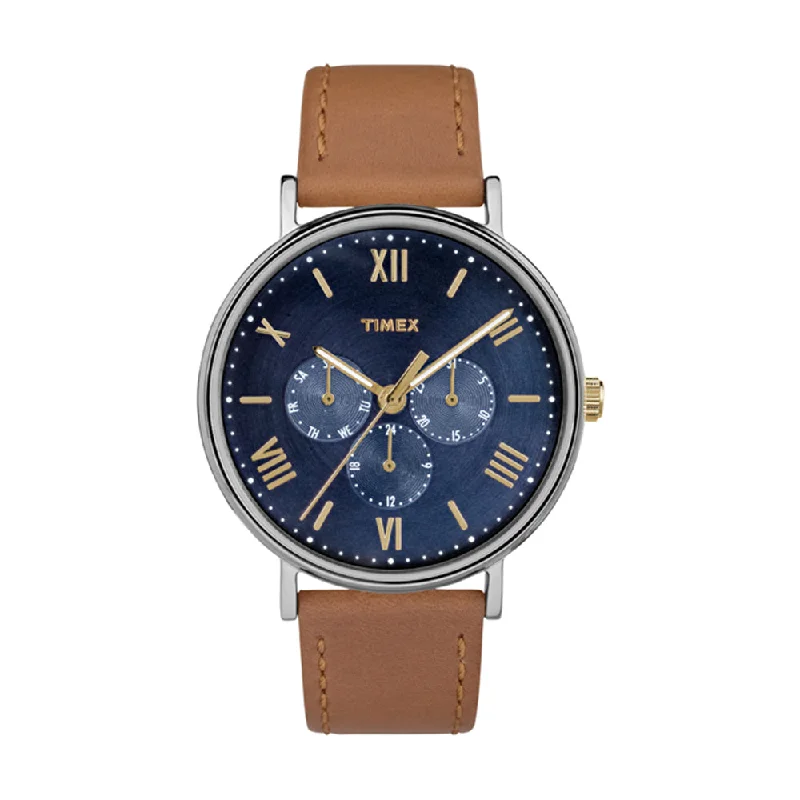 watches for women with elegant style -Southview Multi Multifunction 41mm Leather Band