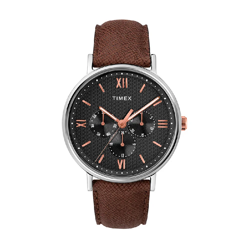 luxury watches for business professionals -Southview Multifunction 41mm Leather Band