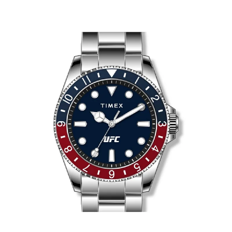 elegant dress watches for women -Timex Ufc Debut 3-Hand 42.5mm Stainless Steel Band