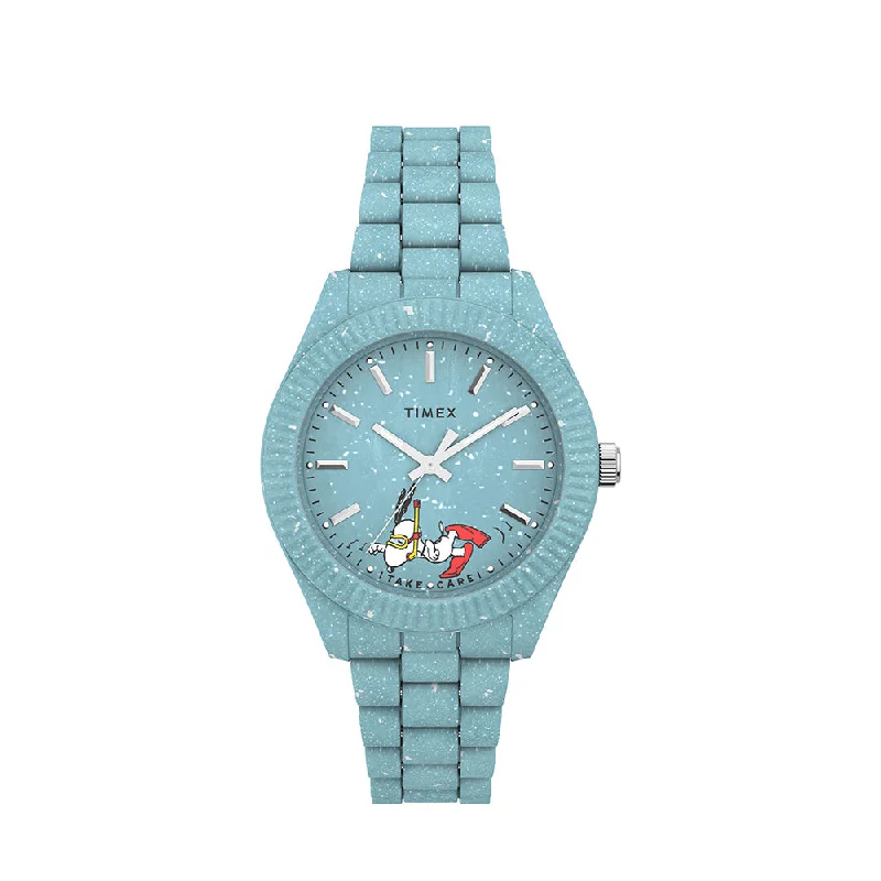 automatic watches with vintage appeal -Timex Waterbury Ocean X Peanuts 3-Hand 37mm Acetate Band